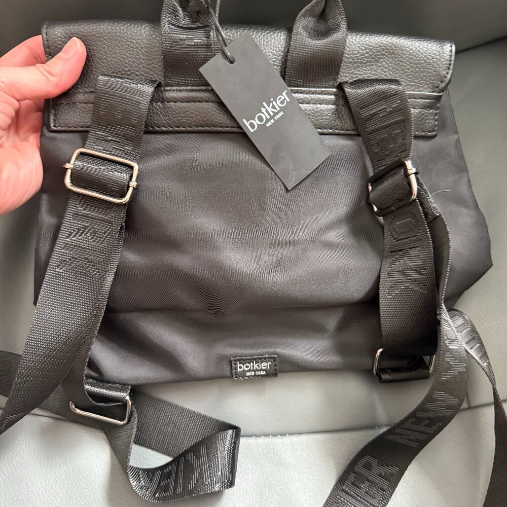 ✨ Botkier New York Black Convertible Backpack | Nylon & Leather | NWT ✨